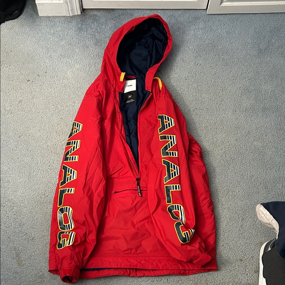 Analog Vibrant Red Windbreaker
